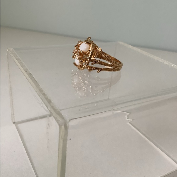NEW vintage cocktail ring Opal Twig Branch - Picture 3 of 14